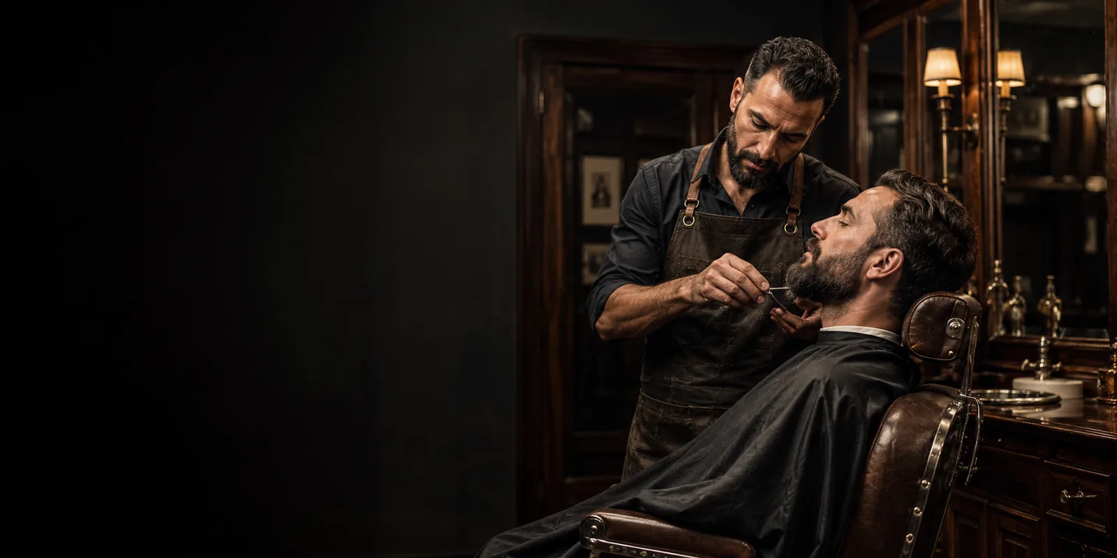 Sesión de arreglo de barba