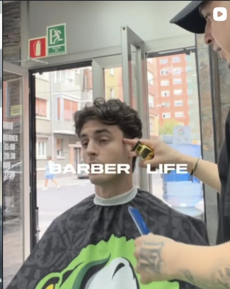 Trabajo de corte en Realbarber Studio